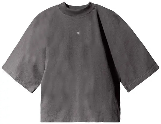 Yeezy x Gap x Balenciaga Logo Crop Tee 'Washed Black' - Hypepieces