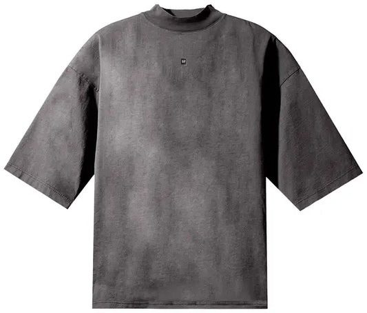 Yeezy x Gap x Balenciaga Logo 3/4 Sleeve Tee 'Dark Grey' - Hypepieces