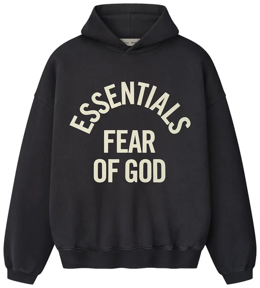 Essentials FOG Campus 90s Hoodie Black - Hypepieces