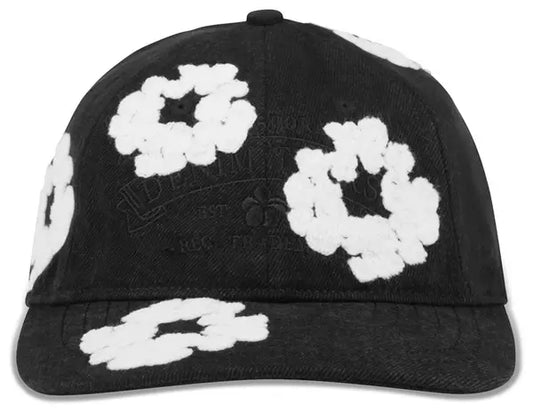 Denim Tears Denim Cotton Wreath Cap 'Black' - Hypepieces