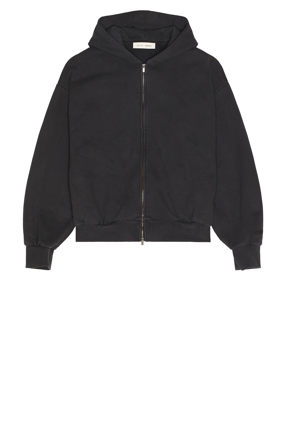 Fear of God Essentials Classic Full Zip Hoodie 'Vintage Black' - Hypepieces
