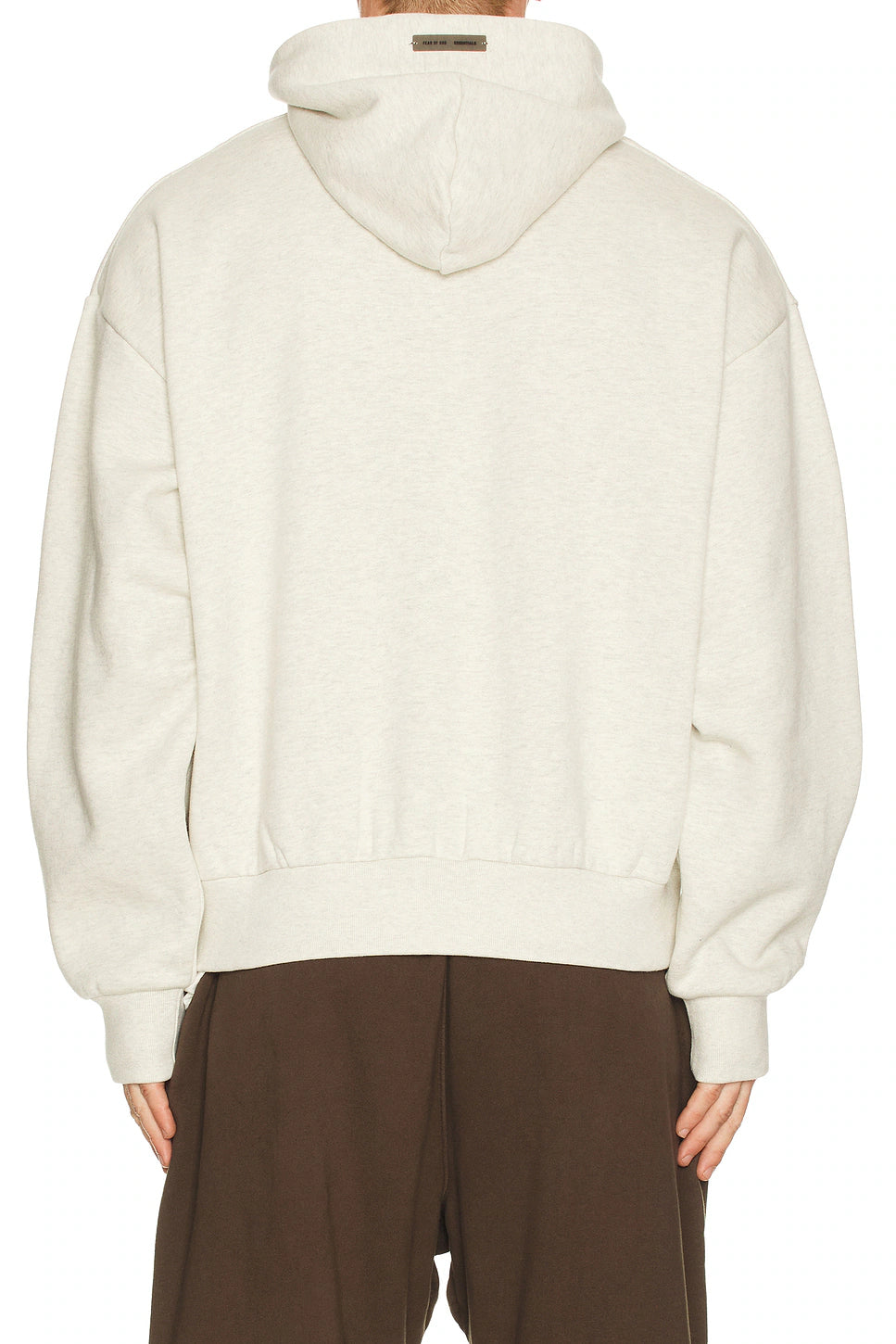 Fear Of God Essentials Puff Print Hoodie 'Light Grey' - Hypepieces
