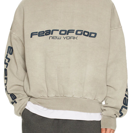 Fear of God Essentials Heavy Fleece 90s Crewneck 'Smoke Grey' - Hypepieces