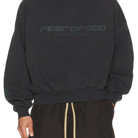Fear Of God Essentials 90s Crewneck 'Washed Black' - Hypepieces