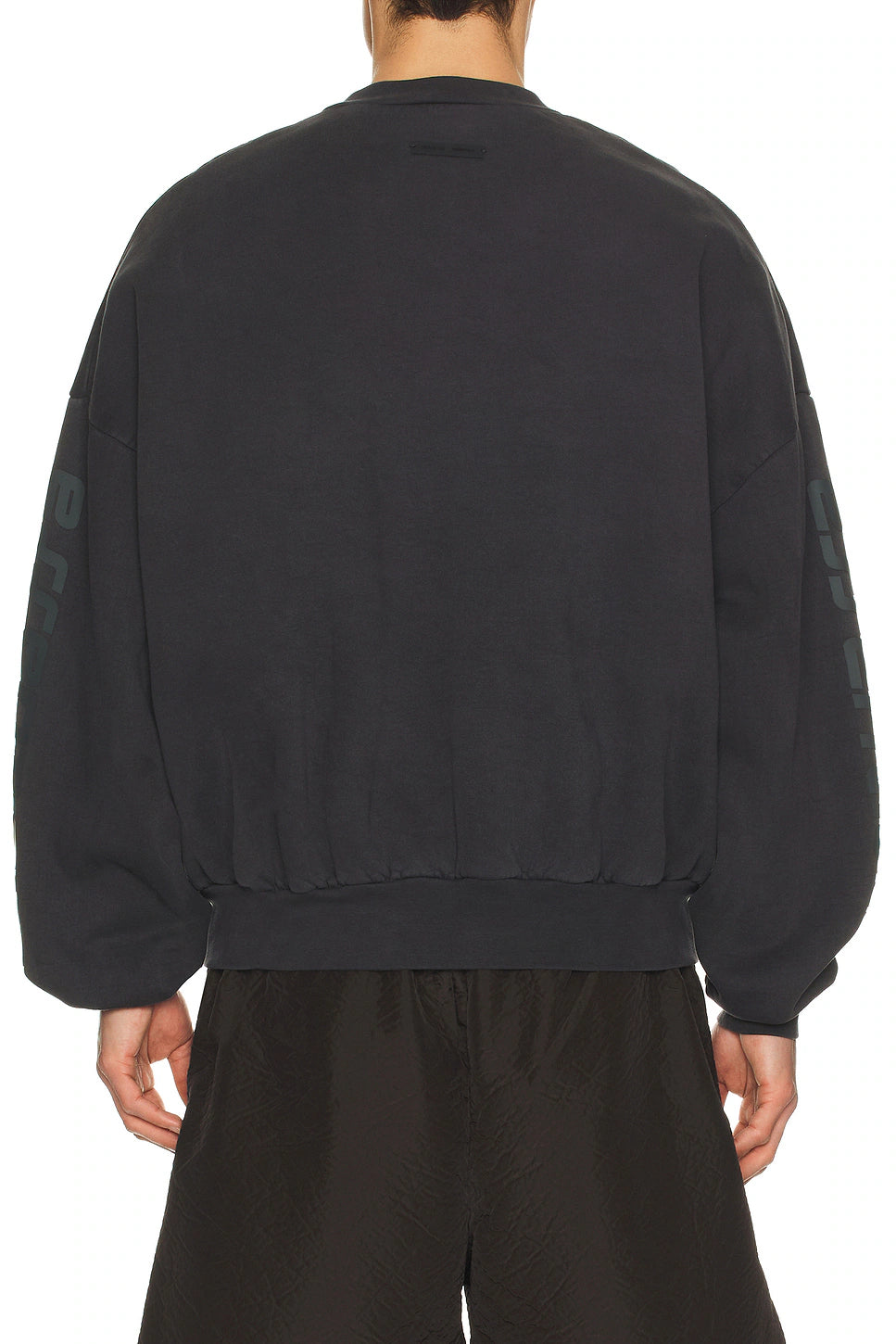 Fear Of God Essentials 90s Crewneck 'Washed Black' - Hypepieces