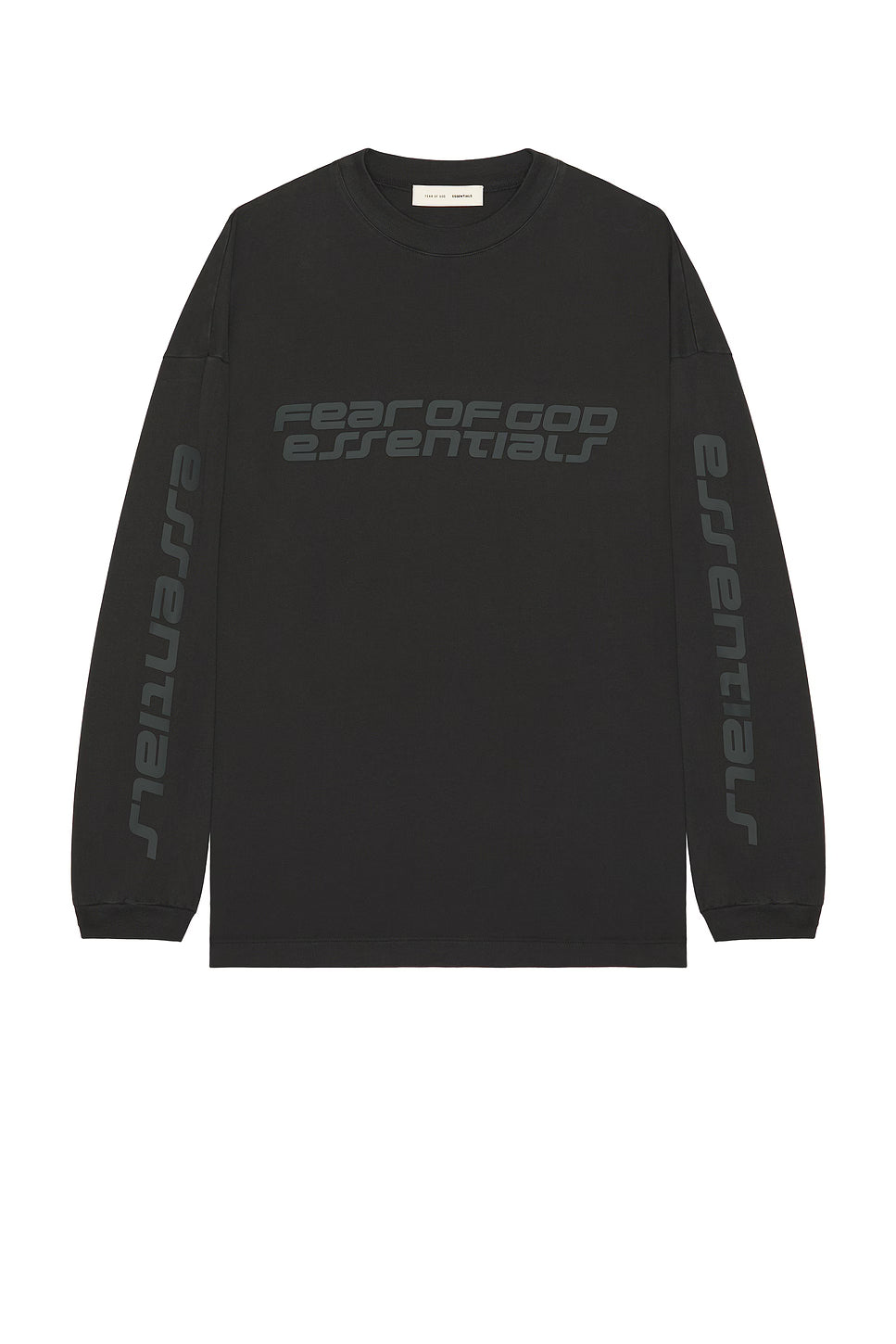 Fear of God Essentials 90s Long Sleeve Tee 'Vintage Black' - Hypepieces