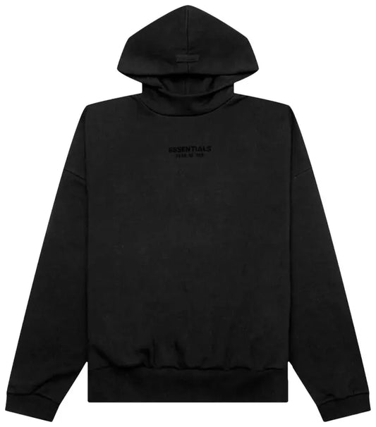 Fear Of God Essentials Jet Black Arch Hoodie - Hypepieces