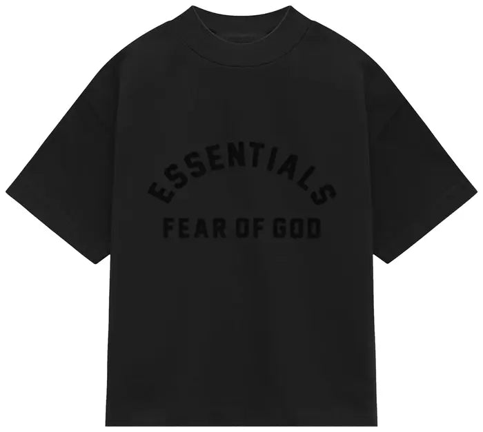 Fear of God Essentials Heavy Jersey Crewneck T-Shirt ‘JET BLACK’