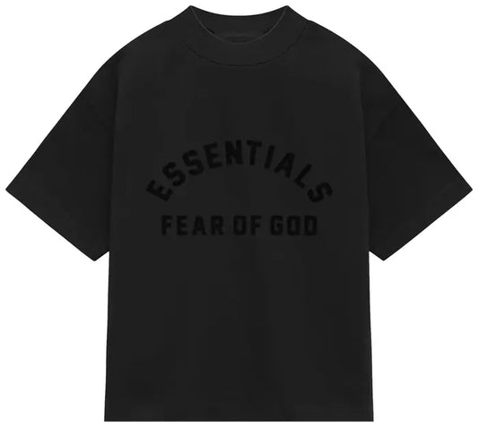 Fear of God Essentials Heavy Jersey Crewneck T-Shirt ‘JET BLACK’