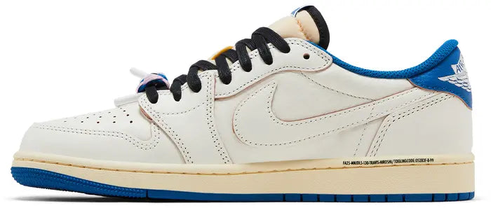 Fragment x Travis Scott x Air Jordan 1 Retro Low OG  'Sail Military Blue' - Hypepieces