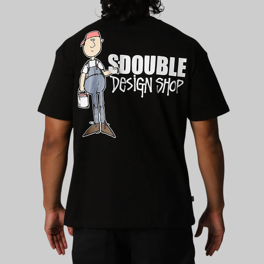 S/Double Painter Tee 'Black' - Hypepieces