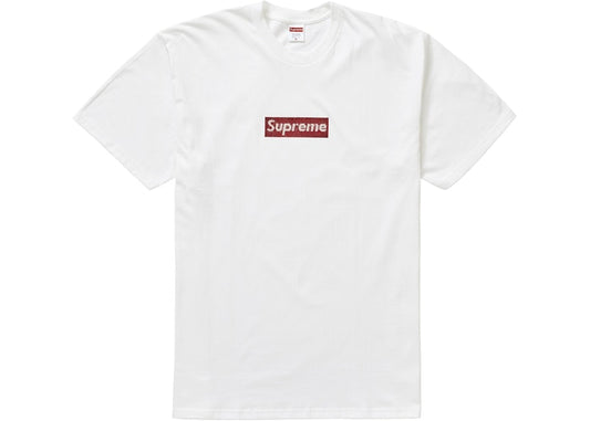 Supreme x Swarovski Box Logo Tee 'White'