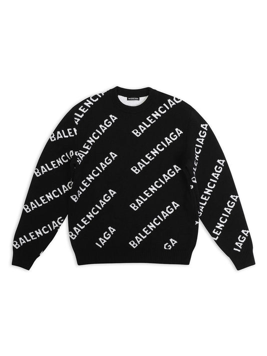 Balenciaga Logo Knit Jersey