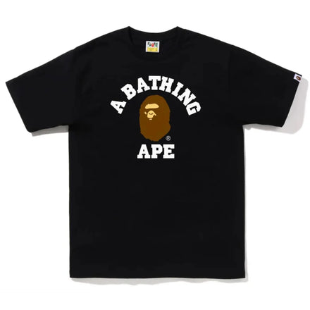 Bape College Tee Black