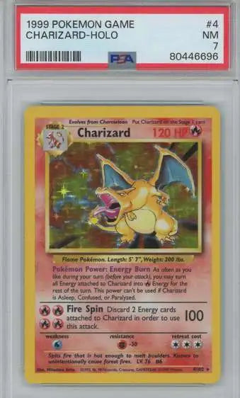 Pokemon Base Set Holo Charizard 1999
