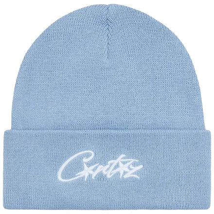 Corteiz Allstarz Folded Beanie 'Baby Blue'
