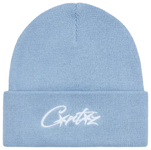 Corteiz Allstarz Folded Beanie 'Baby Blue' - Hypepieces