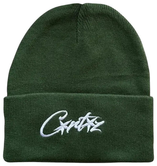 Corteiz Allstarz Folded Beanie 'Green'