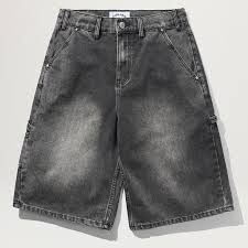 Cash Only Point Denim Shorts 'Work Grey' - Hypepieces