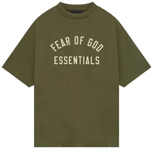 Fear of God Essentials Jersey Crewneck Tee 'Military - Hypepieces