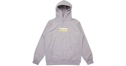 Supreme Bling Box Logo Hoodie 'Grey'