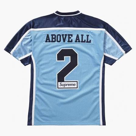 Supreme Above All Football Jersey 'Light Blue'