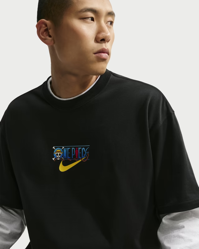 Nike x One Piece Solo Swoosh Tee Promise of Battle "Black"