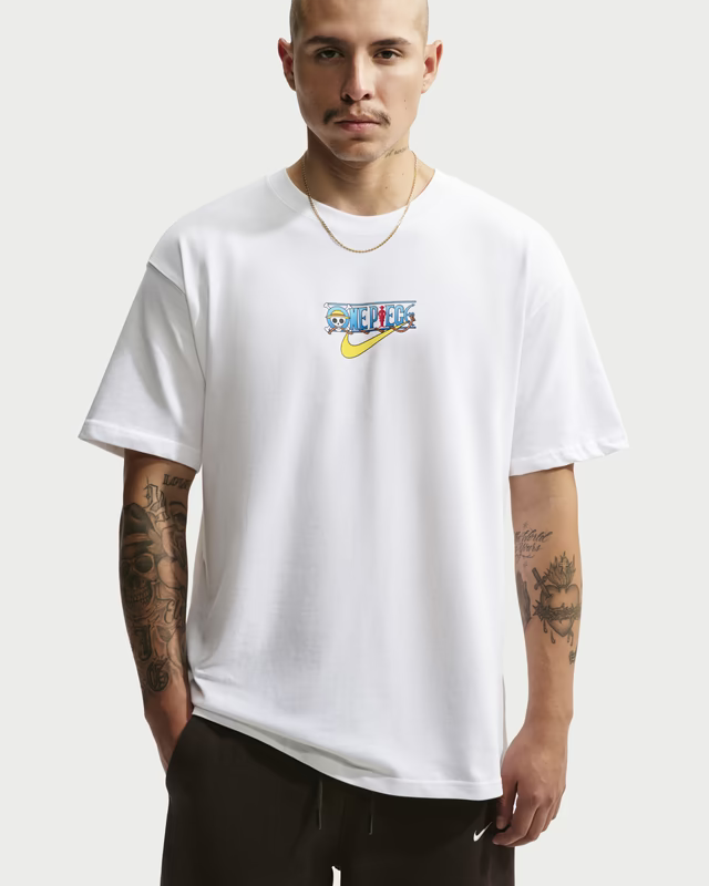 Nike x One Piece Solo Swoosh Tee Promise of Battle ‘White’