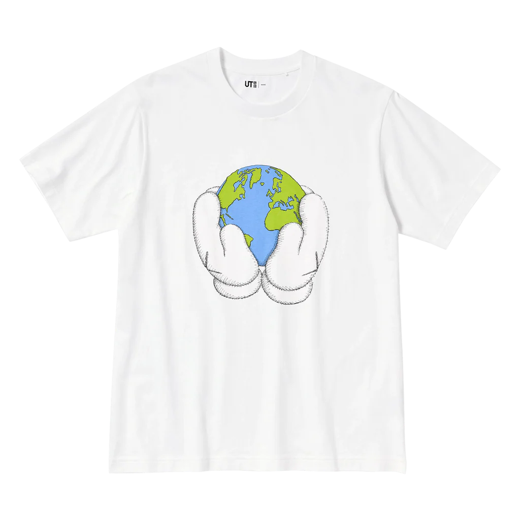 Kaws x Uniqlo Peace For Love Tee 'White' - Hypepieces