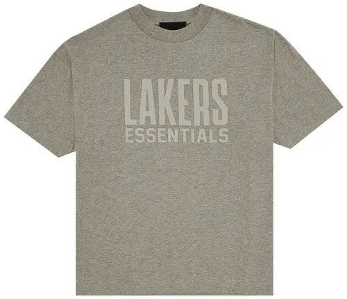 Fear of God Essentials x NBA Lakers Tee 'Warm Heather' - Hypepieces