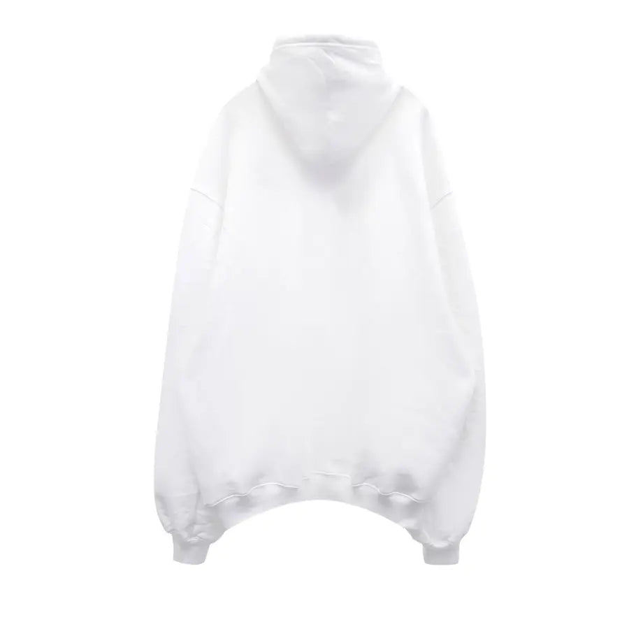 White hoodie on a white background