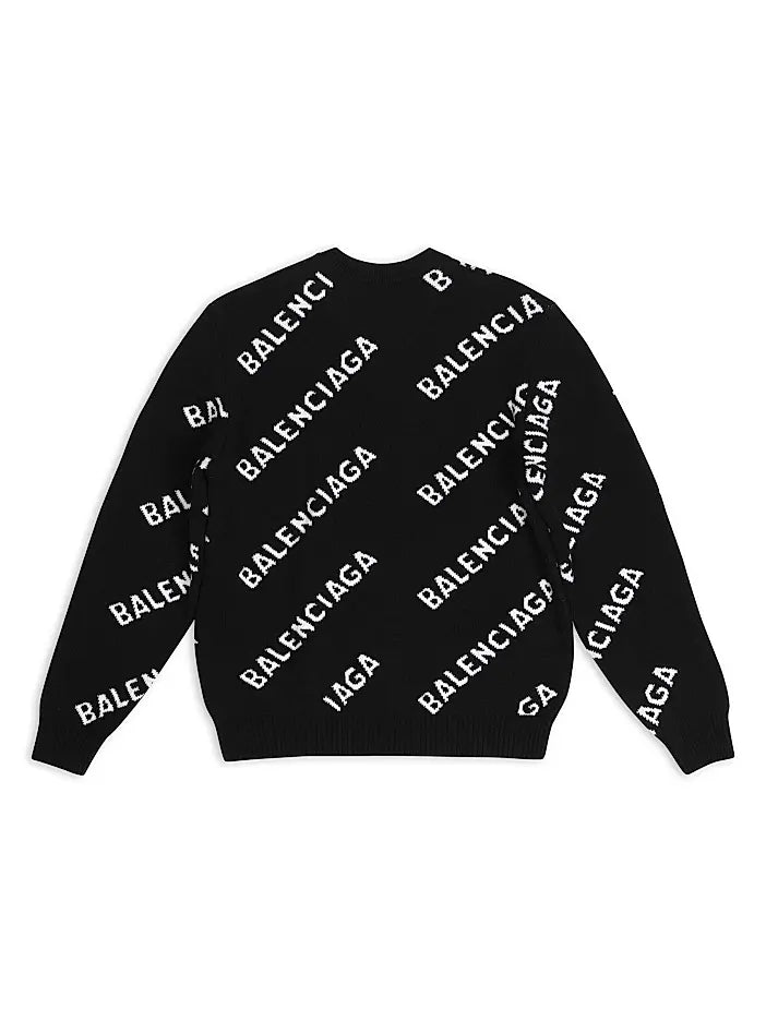 Balenciaga Logo Knit Jersey