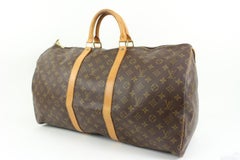 Louis Vuitton Vintage Keepall 55L Duffle Bag 'Brown'
