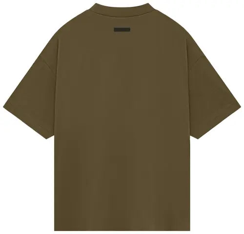 Fear of God Essentials Jersey Crewneck Tee 'Olive' - Hypepieces