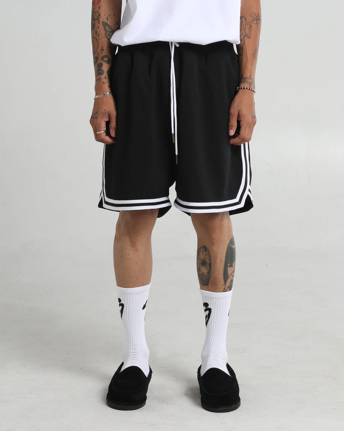 Shaka Wear Retro Basetball Shorts 'Black'