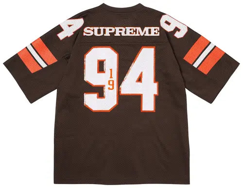 Supreme Sequin Football Jersey 'Brown' - Hypepieces