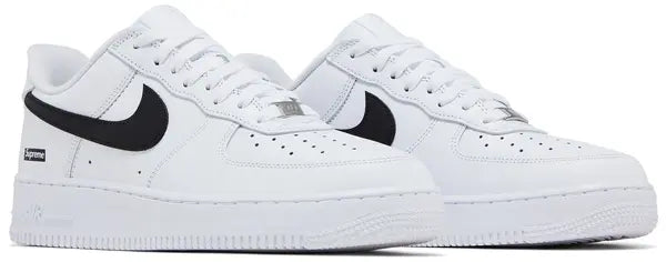 Supreme x Nike Air Force 1 Low 'Box Logo - White Black' - Hypepieces
