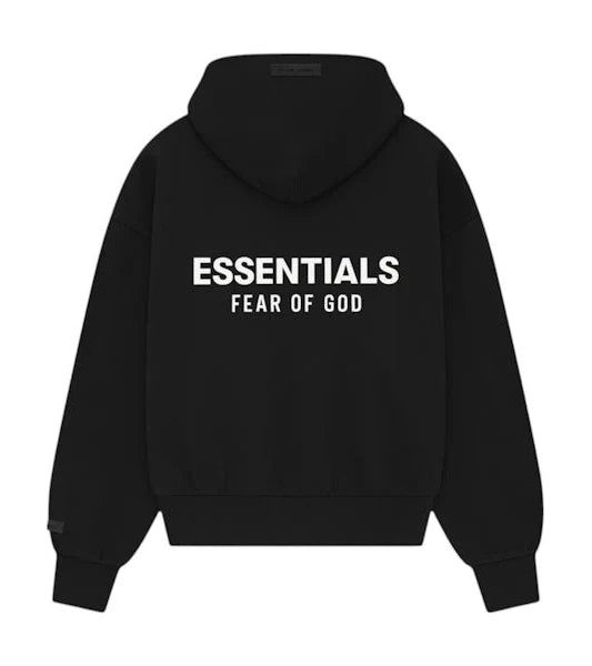 Fear Of God Essentials Classic Black/White Hoodie - Hypepieces