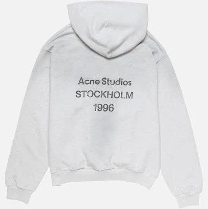 Acne Studios Black Logo Hoodie 'Grey'