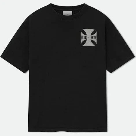 Rhude Boy Malibu Cross Tee 'Black' - Hypepieces