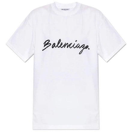 Balenciaga Script Logo Tee 'White' - Hypepieces