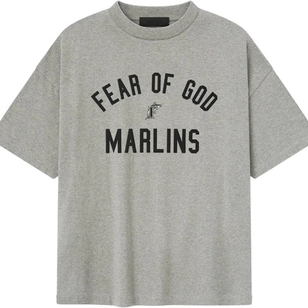 Fear of God Essentials Marlins 90s Tee 'Concrete Heather'