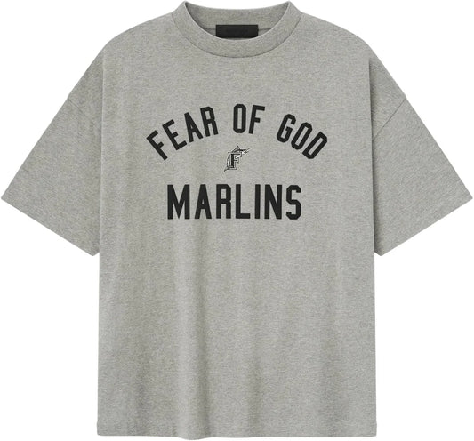Fear of God Essentials Marlins 90s Tee 'Concrete Heather'