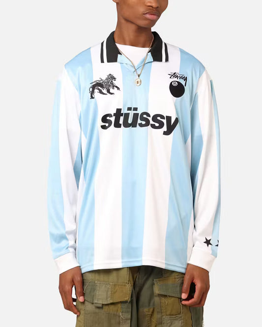 Stussy Football Baby Blue Longsleeve