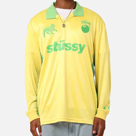 Stussy Football Polo Long Sleeve T-Shirt