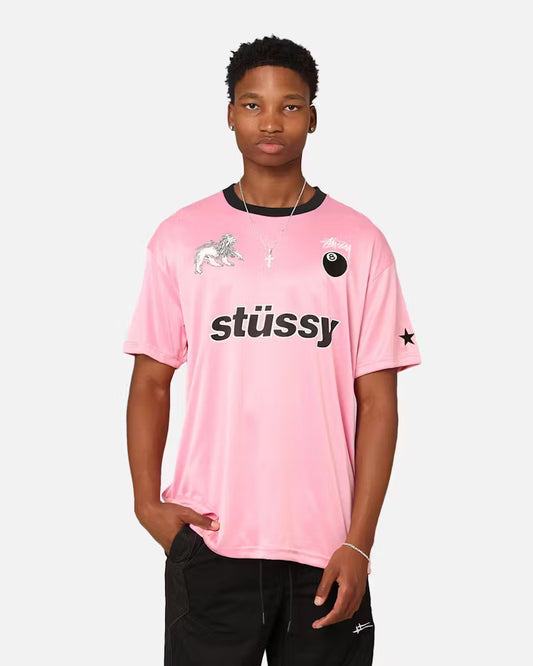 Stussy Football Tee Pink