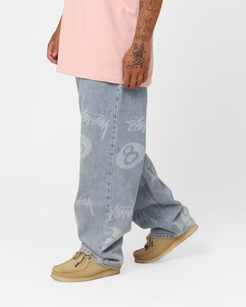 Stussy 8 Ball Jeans Blue