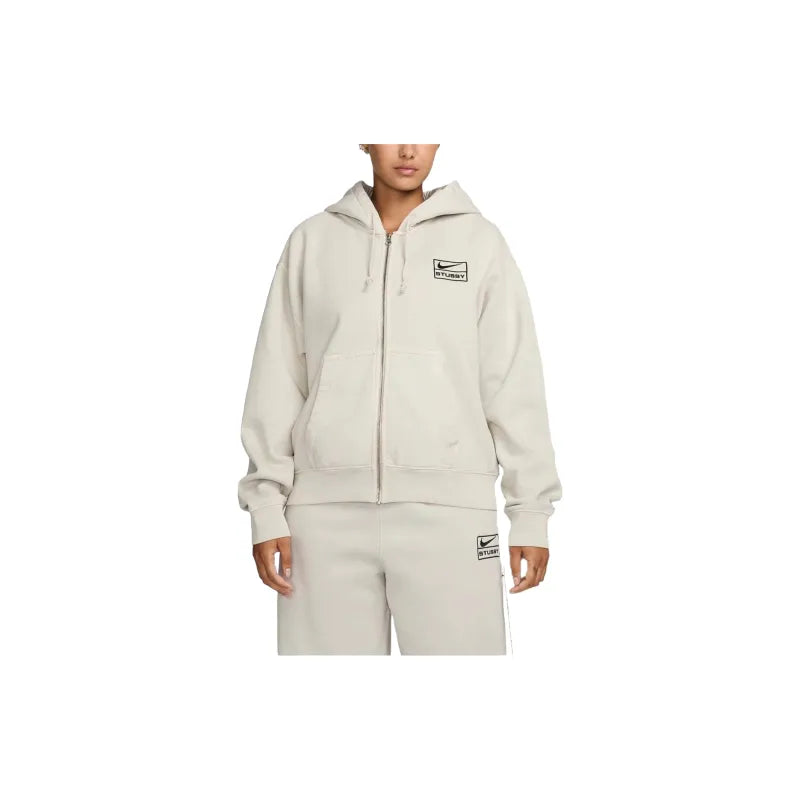 Stussy x Nike Light Bone Hoodie Hype Pieces