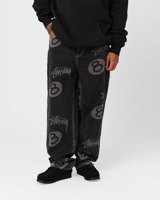 Stussy 8 Ball Black Jeans