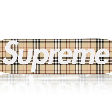 Supreme x Burberry Skate Deck